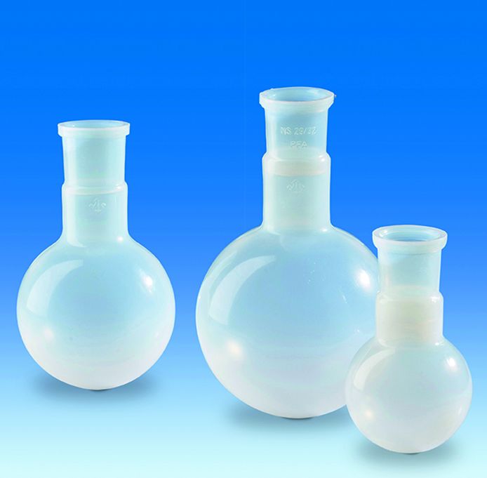 Kolbe med rund bund, PFA, NS 29/32, 100ml