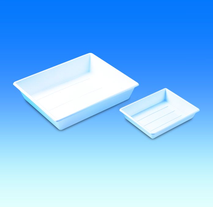 Laboratoriebakke, PP, 230x180mm, indv. 180x130mm