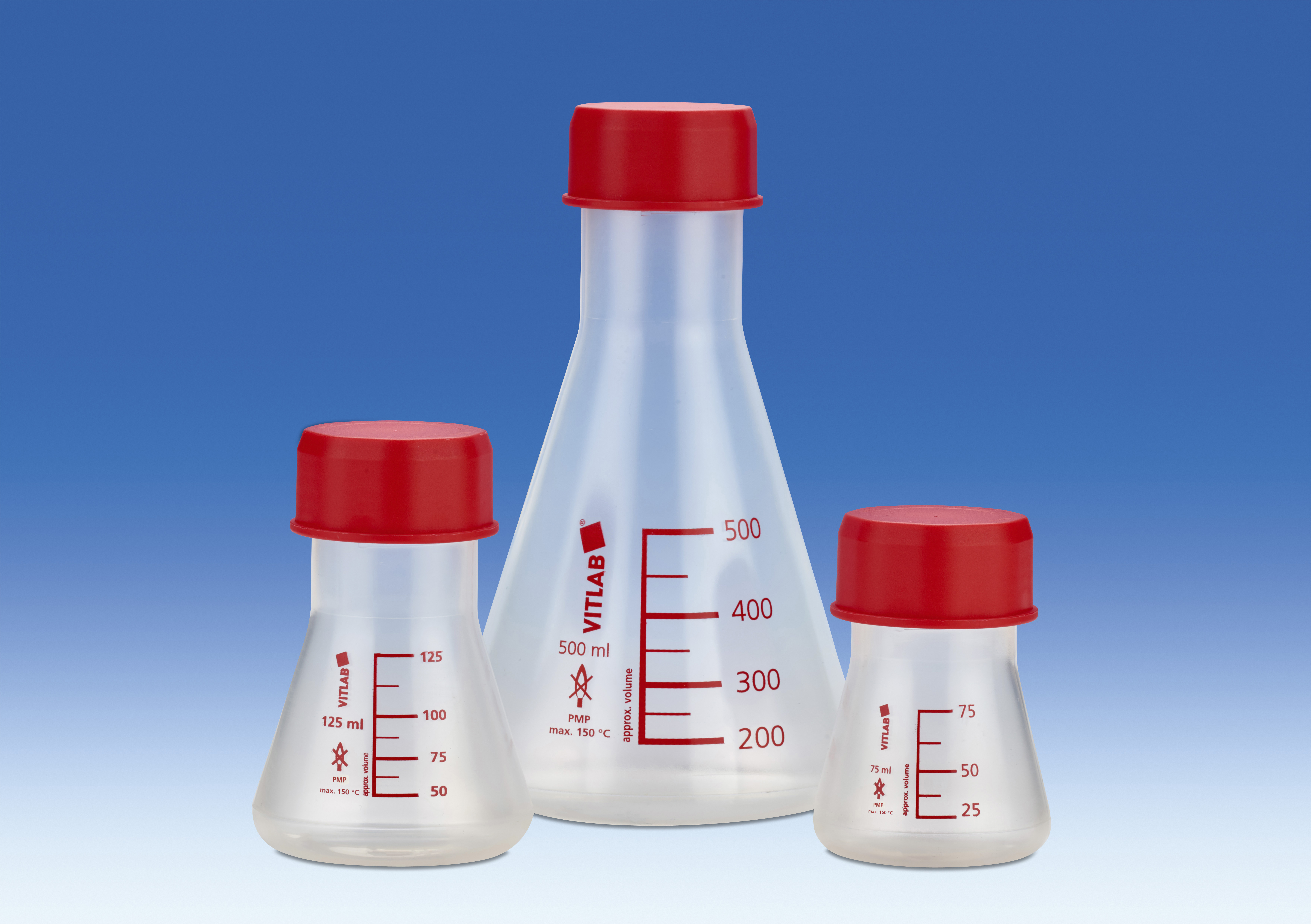 Kolbe, Erlenmeyer, GL45, PMP, 500 ml, 6 stk