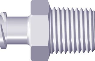 Adapter luer lock hun - 1/8''-27 NPT, hvid nylon