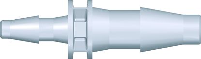 Slangesamler 2,4 mm - 4,0 mm, hvid nylon