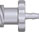 Luer lock hun - 1,6 mm slangestuts, nylon