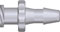 Luer lock hun - 4,0 mm slangestuts, hvid nylon