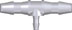 Tube connector T 3,2 mm - 1,6 mm, PP