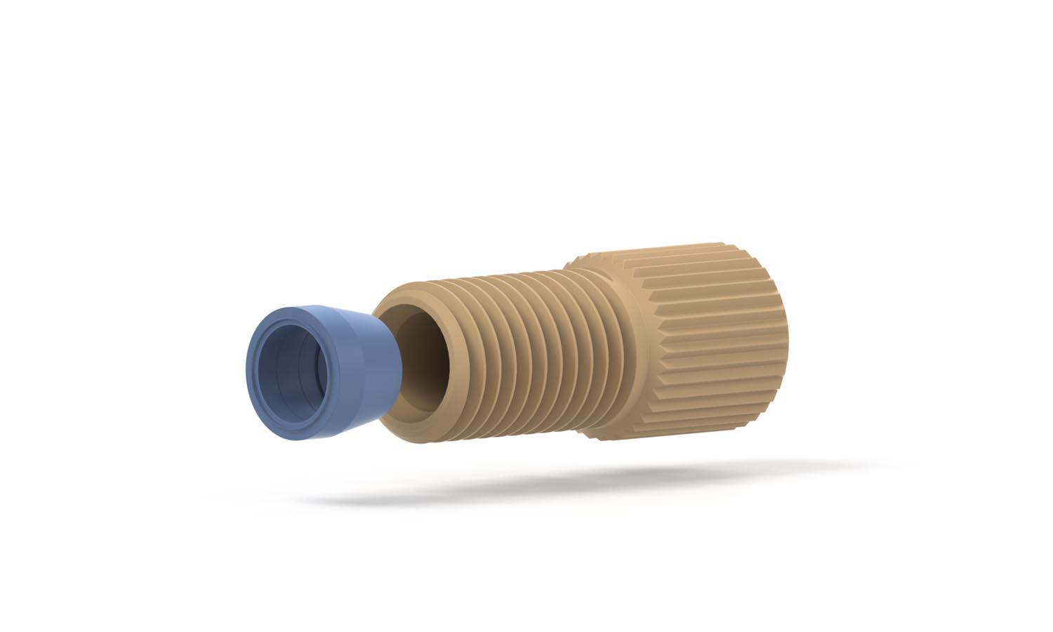 PEEK Nut 4mm 5/16-24 w/ferrule P133