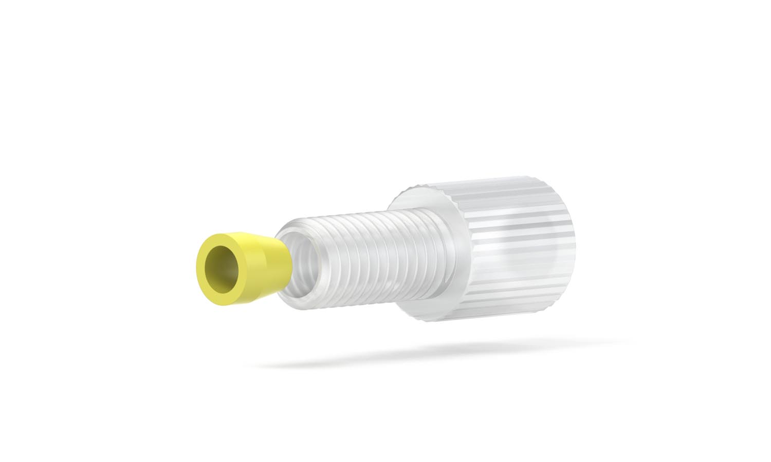 Flgl Fitting TefzelÙ (ETFE), Nat, 1/4-28, for 1/8"