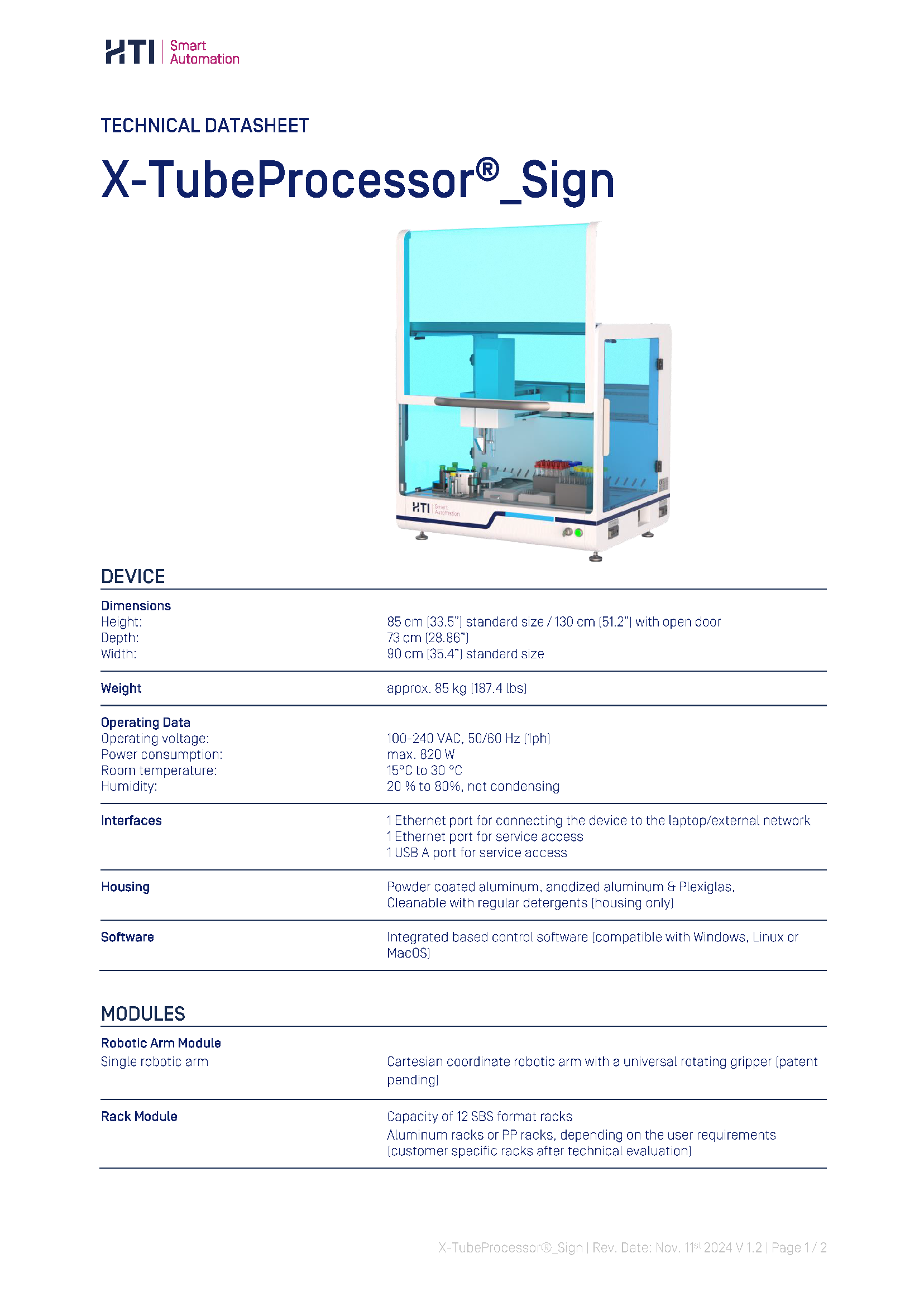 

Tech. Datasheet X TP Sign V 1.2 11.24

