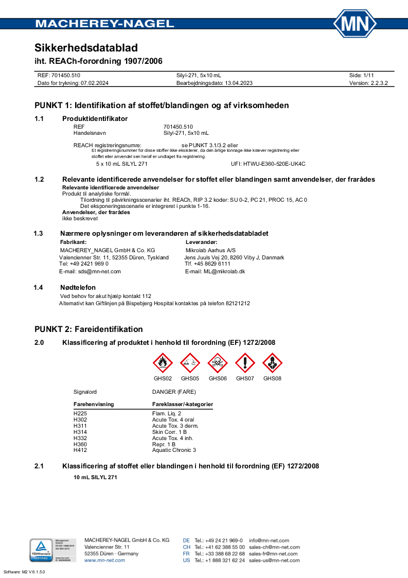 

Silyleringsreagens Silyl 271, 5x10ml

