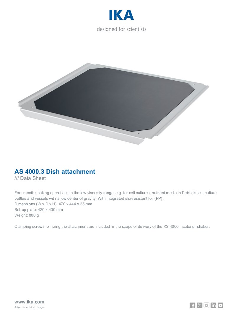 

Data Sheet AS 4000.3 Dish attachment

