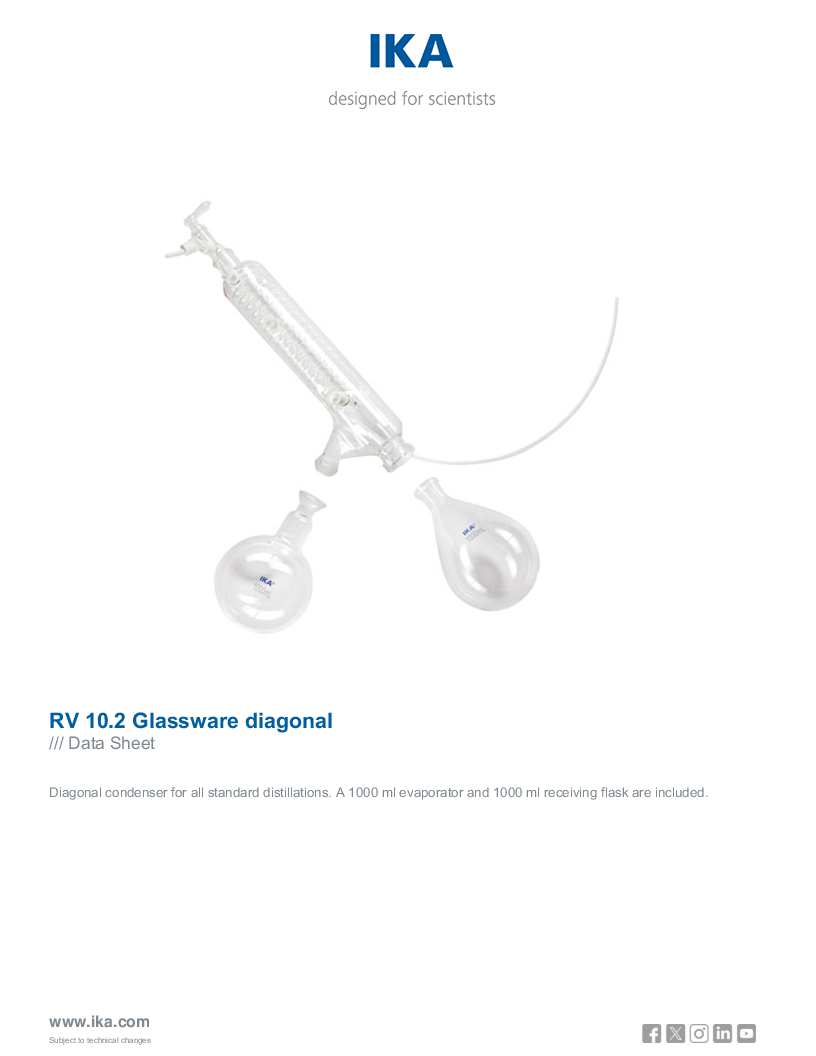 

Data Sheet RV 10.2 Glassware diagonal


