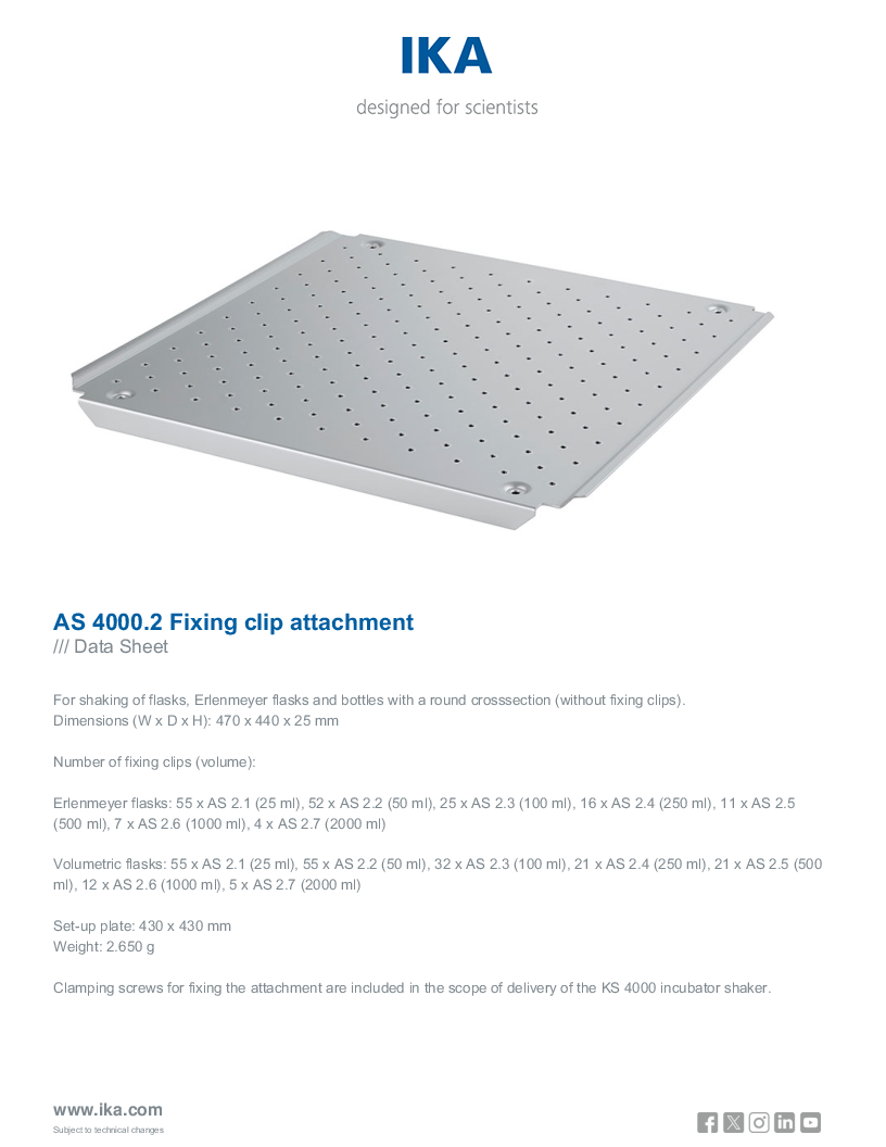 

Data Sheet AS 4000.2 Fixing clip attachment

