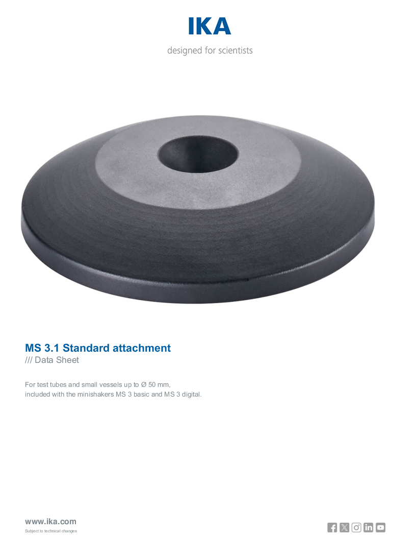

Data Sheet MS 3.1 Standard attachment

