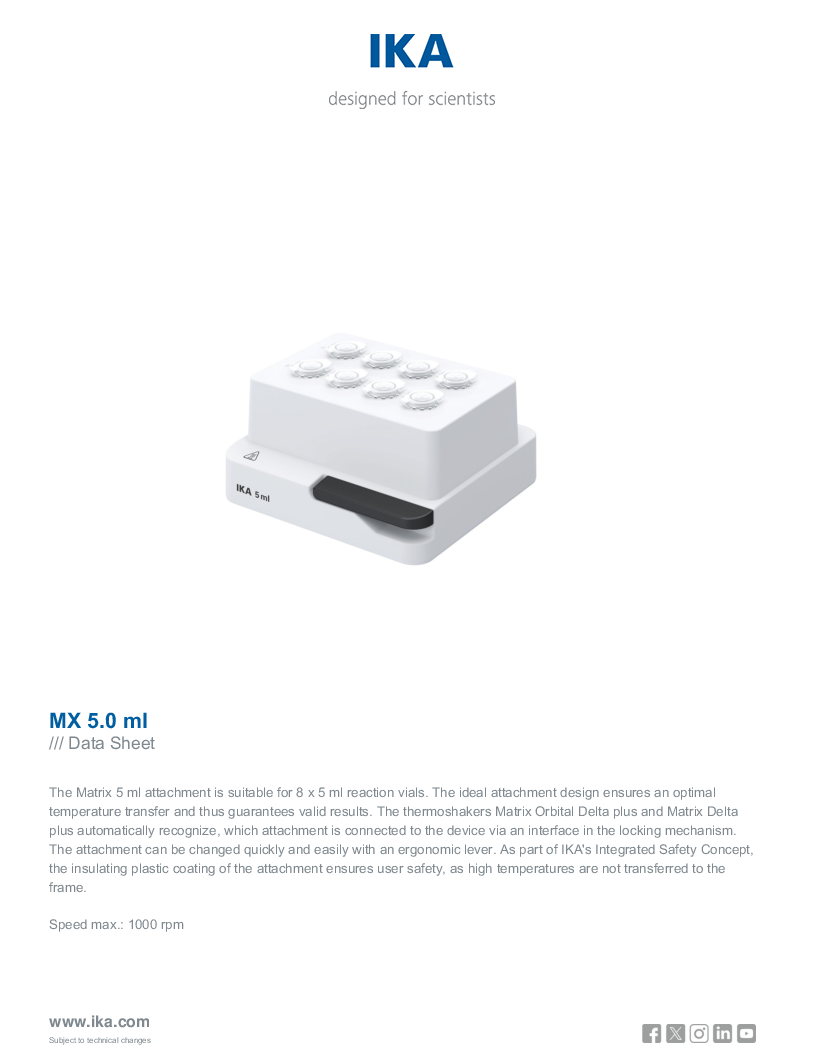 

Data Sheet MX 5.0 ml

