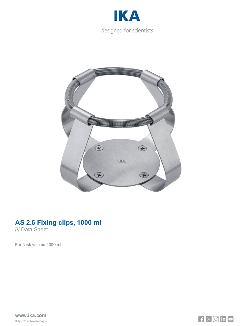 

Data Sheet AS 2.6 Fixing clips 1000 ml

