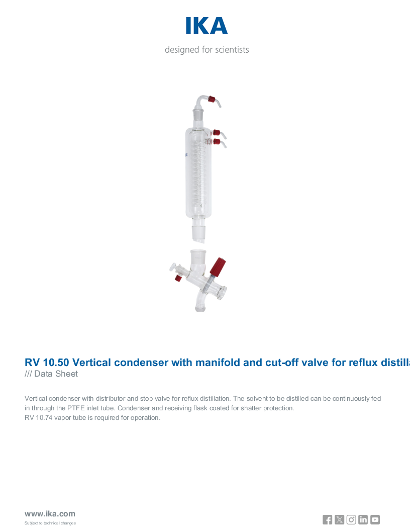

Data Sheet RV 10.50 Vertical condenser

