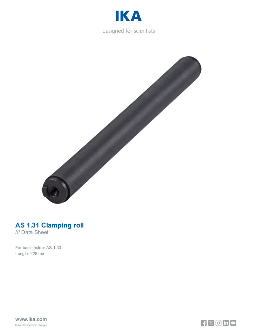 

Data Sheet AS 1.31 Clamping roll

