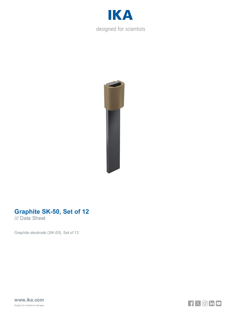

Data Sheet Graphite SK 50 Set of 12

