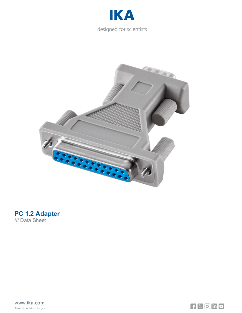 

Data Sheet PC 1.2 Adapter

