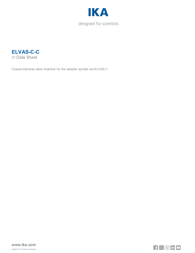 

Data Sheet ELVAS C C

