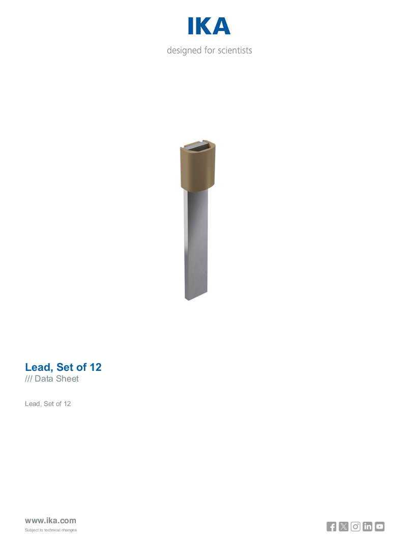 

Data Sheet Lead Set of 12


