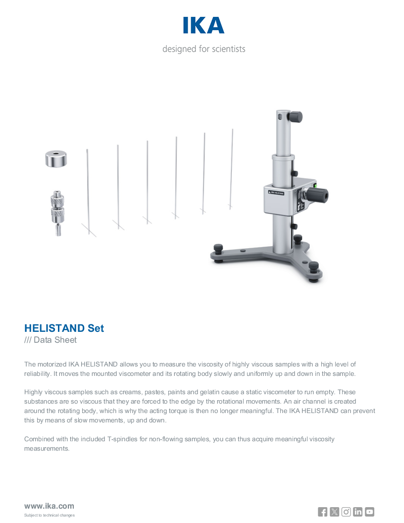 

Data Sheet HELISTAND Set


