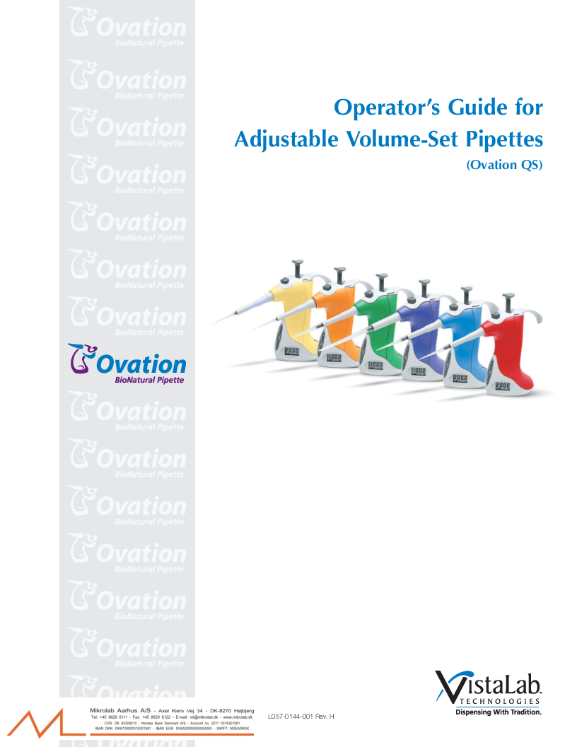 

Vistalab Ovation QS Operators Guide RevH


