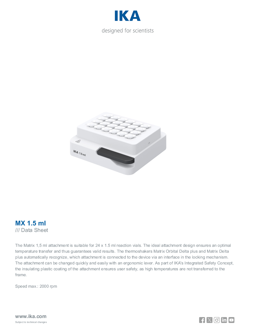 

Data Sheet MX 1.5 ml

