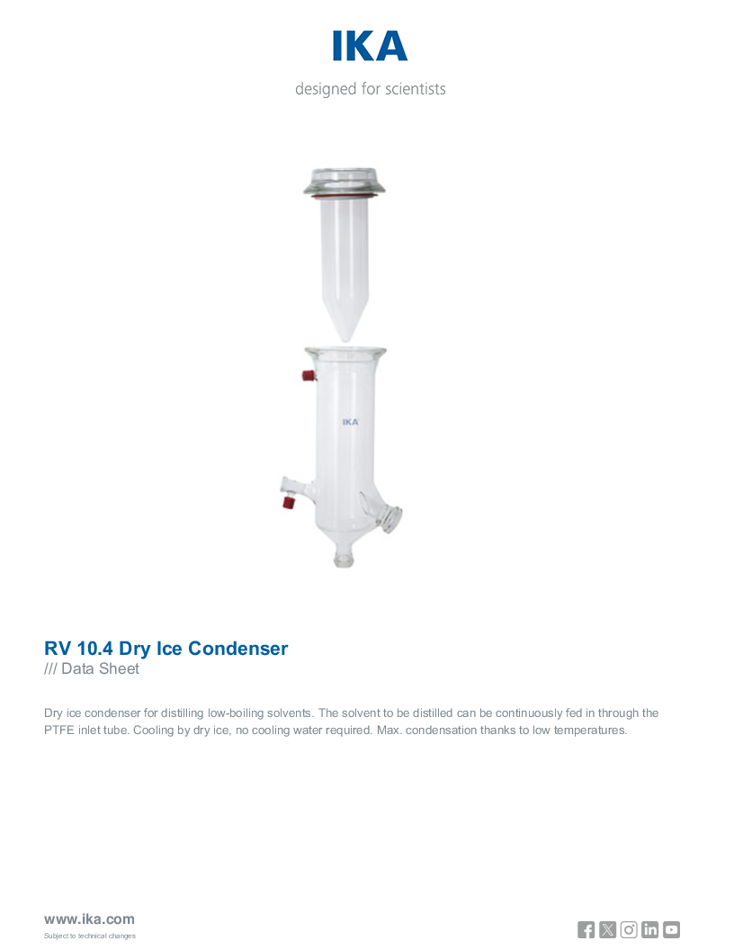 

Data Sheet RV 10.4 Dry Ice Condenser


