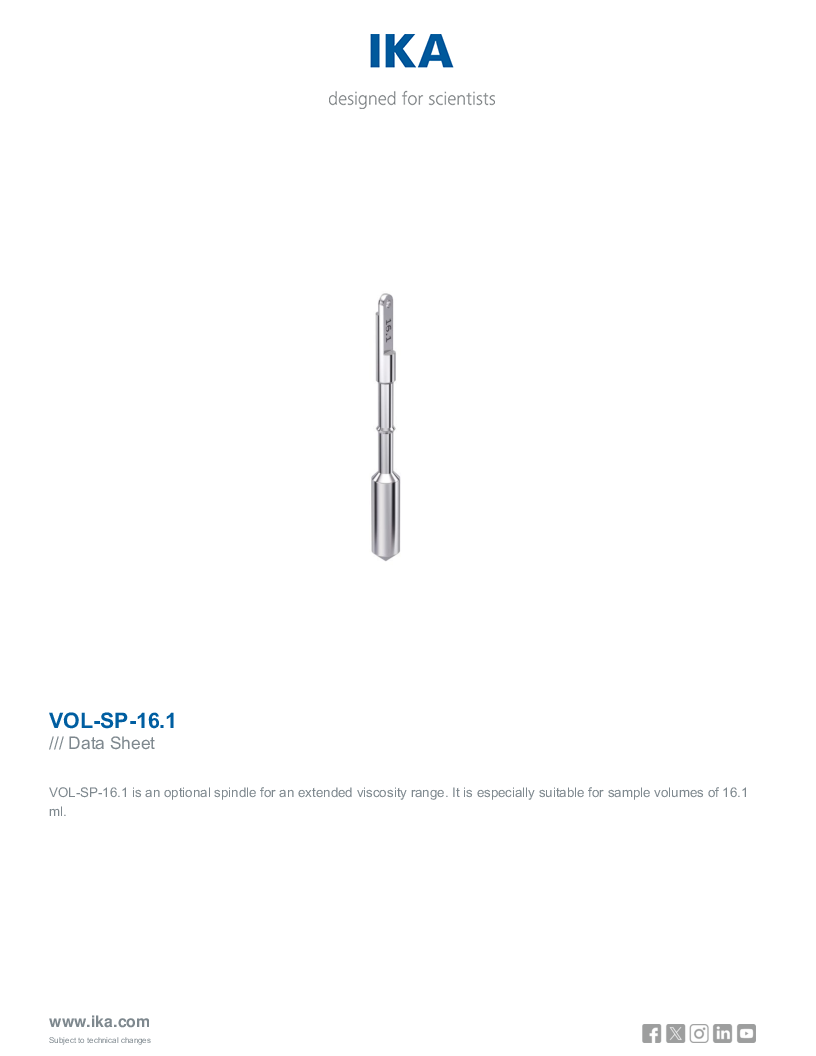 

Data Sheet VOL SP 16.1

