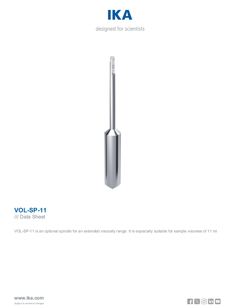 

Data Sheet VOL SP 11

