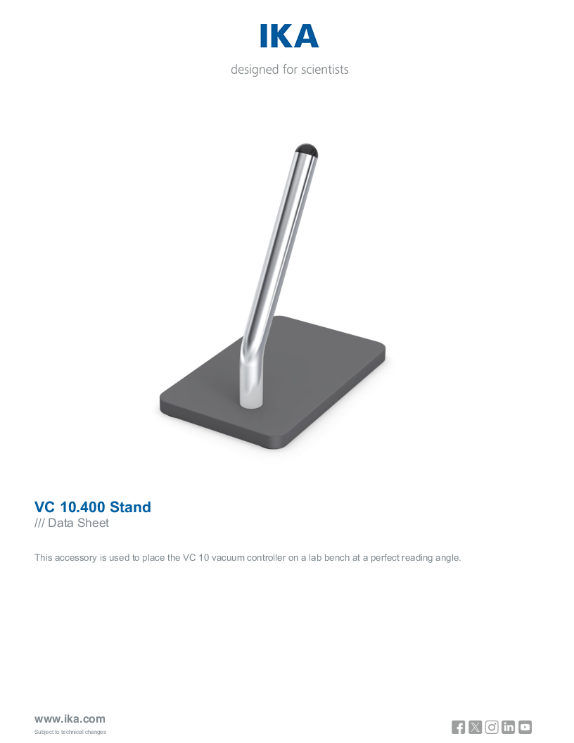 

Data Sheet VC 10.400 Stand

