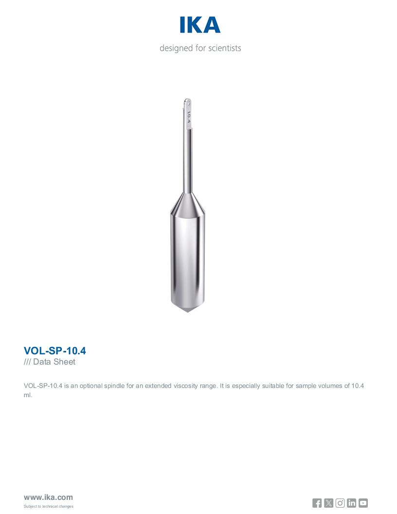 

Data Sheet VOL SP 10.4

