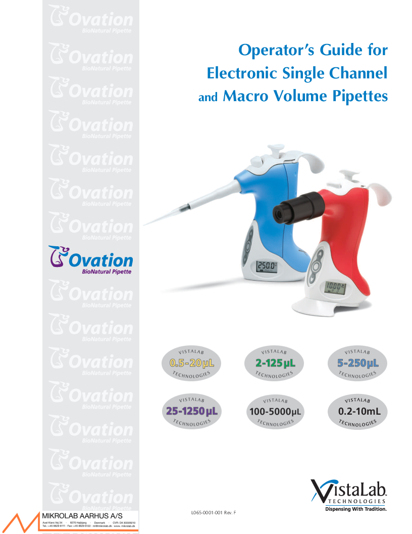 

Vistalab Ovation ESC Operators Guide RevF

