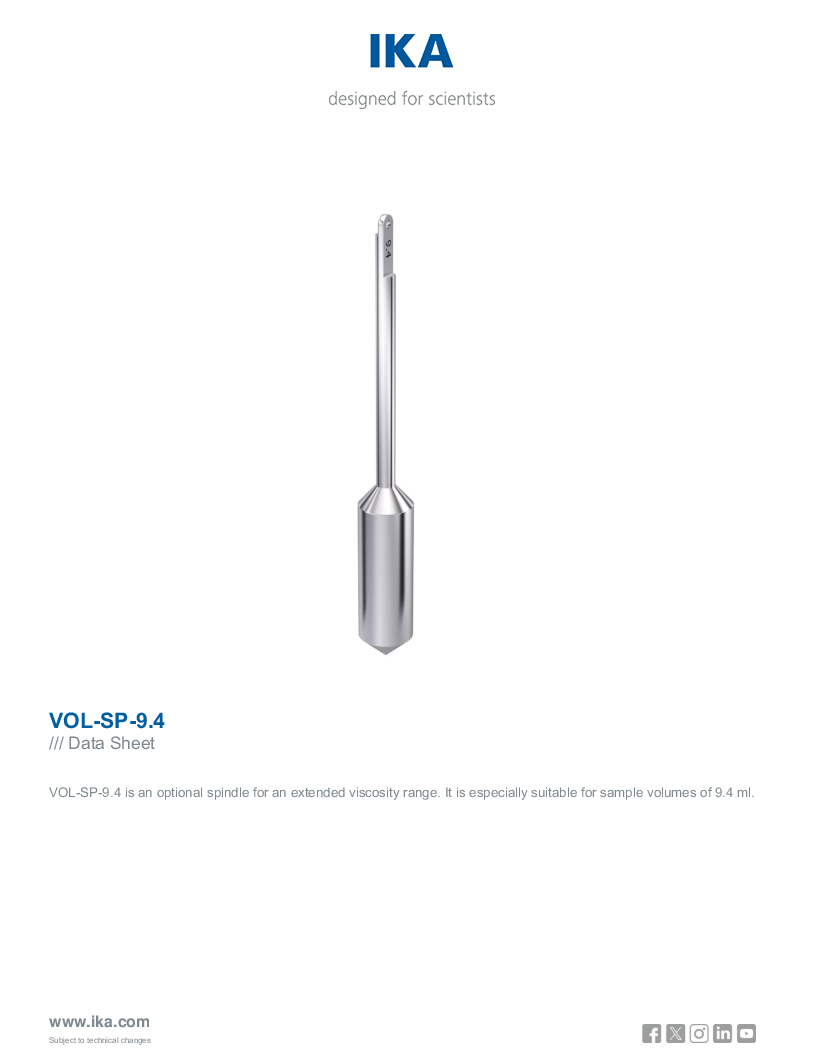 

Data Sheet VOL SP 9.4

