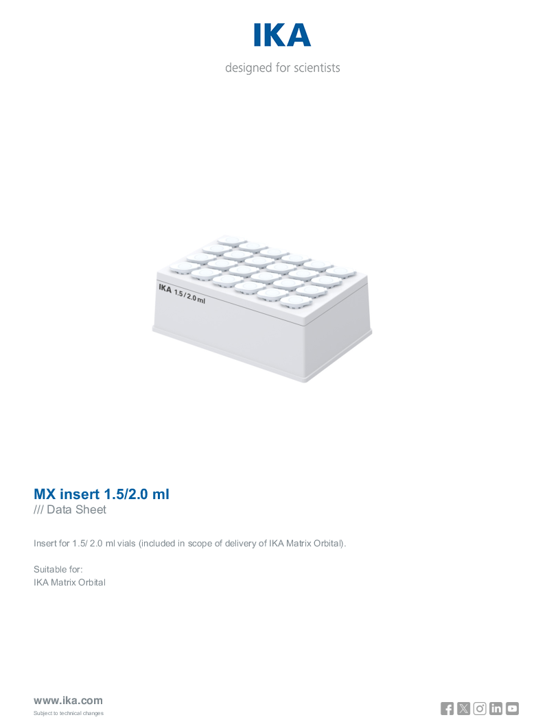 

Data Sheet MX insert 1.5 2.0 ml

