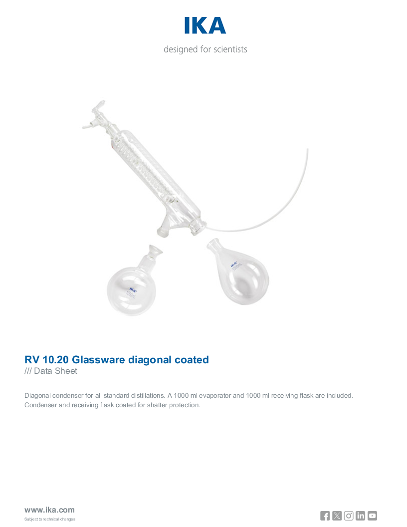 

Data Sheet RV 10.20 Glassware diagonal coated


