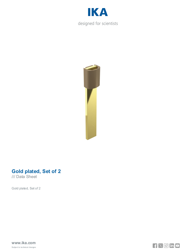 

Data Sheet Gold plated Set of 2

