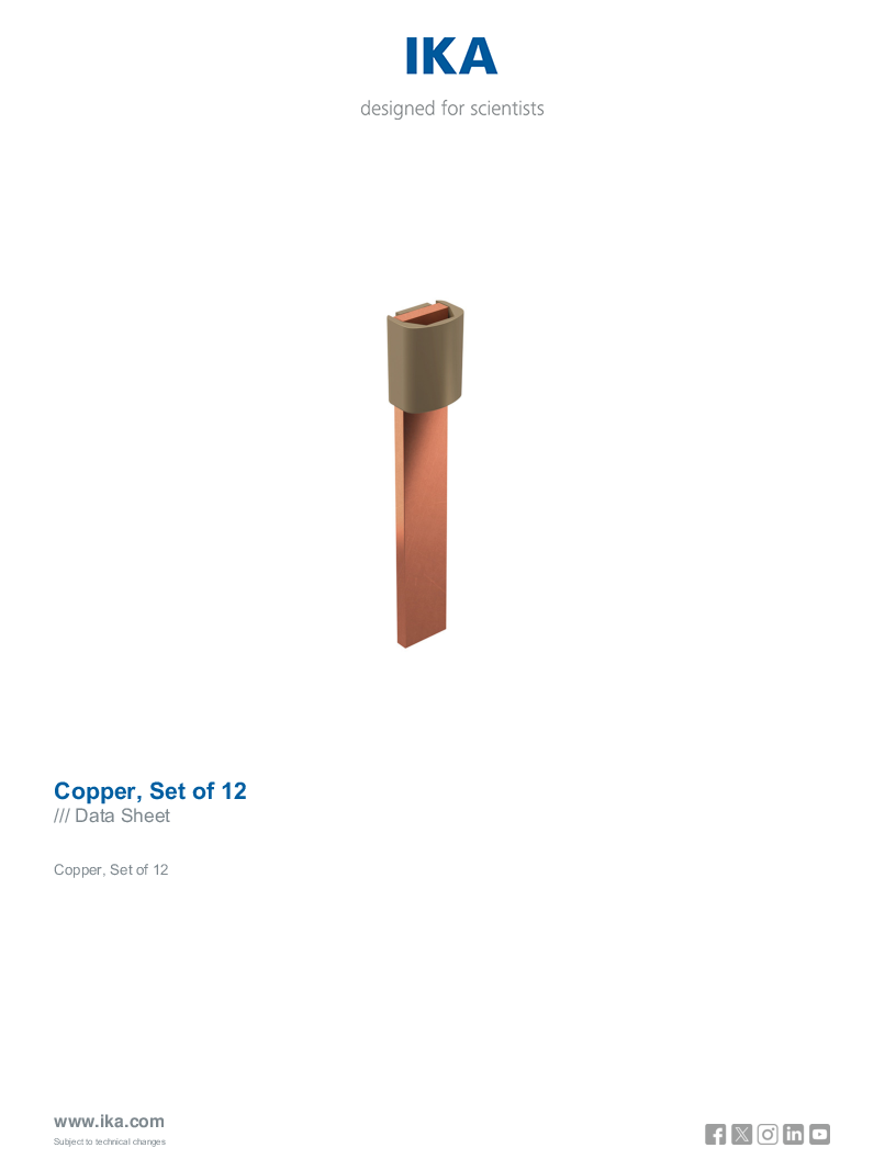 

Data Sheet Copper Set of 12

