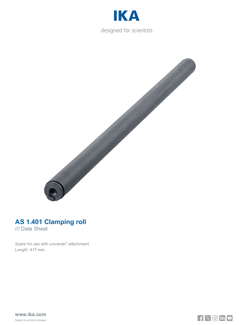 

Data Sheet AS 1.401 Clamping roll

