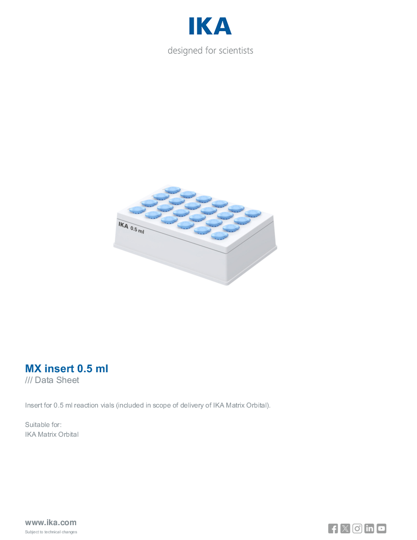 

Data Sheet MX insert 0.5 ml

