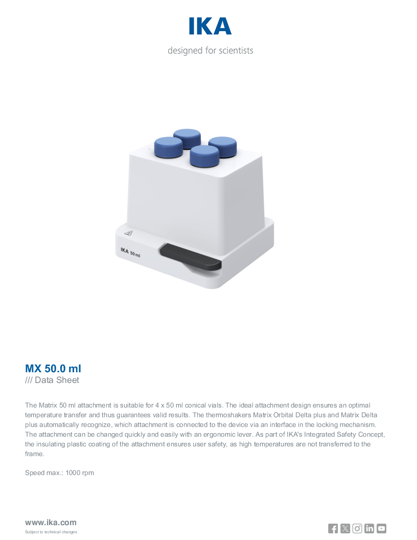 

Data Sheet MX 50.0 ml


