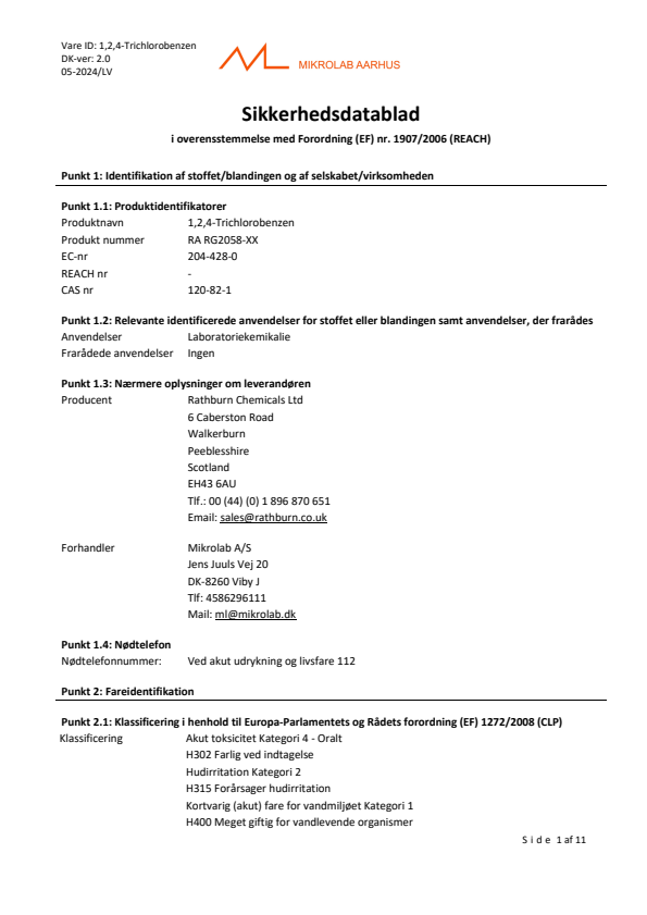 

1,2,4 Trichlorobenzen

