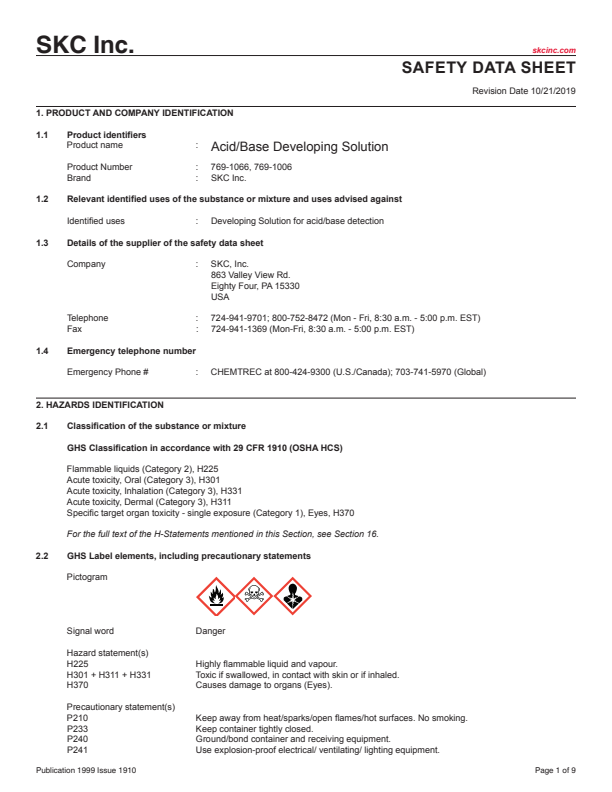 

SDS Acid Base Developing Solution ENG

