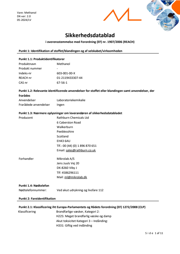 

Methanol

