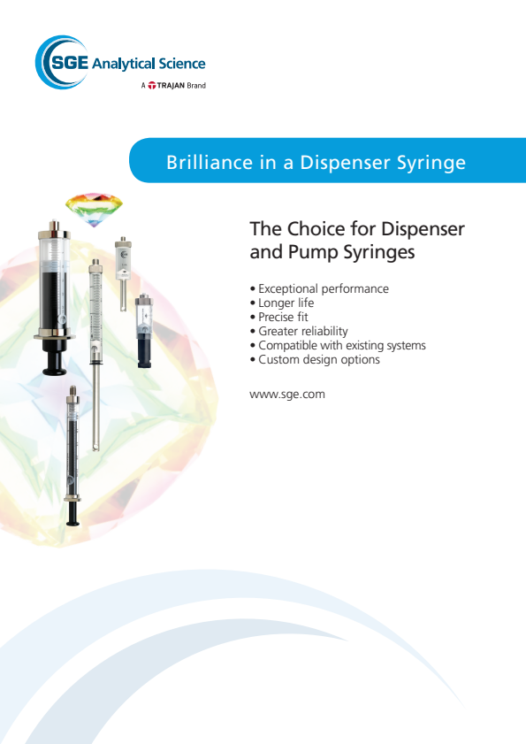 

BR 0445 S Dispenser and Pump Syringes

