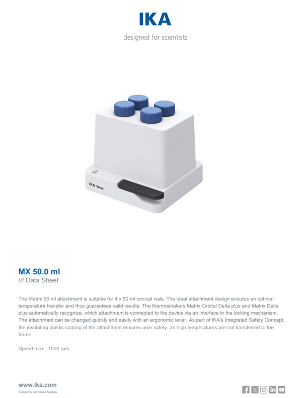 

Data Sheet MX 50.0 ml


