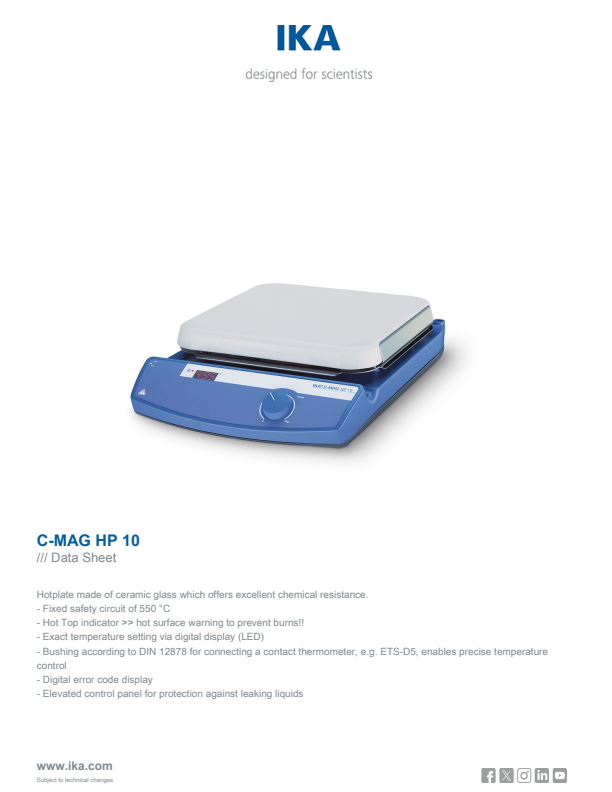 

Data Sheet C MAG HP 10


