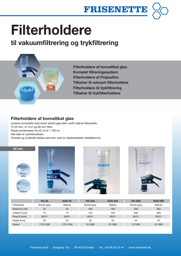 

Filterholdere

