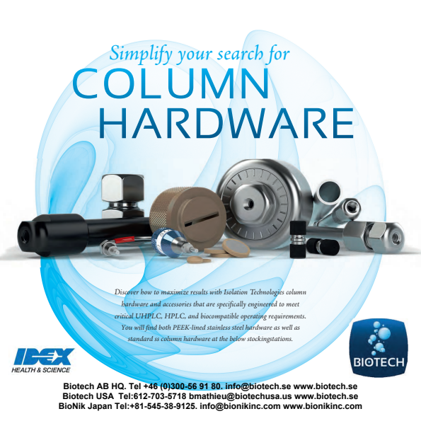 

IDEX Column Hardware

