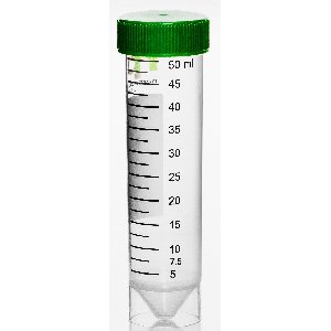 Centrifugerør PP 50 ml 7.000G steril R m/skørt skrivefelt. RNase-. DNase og Pyrogen frie